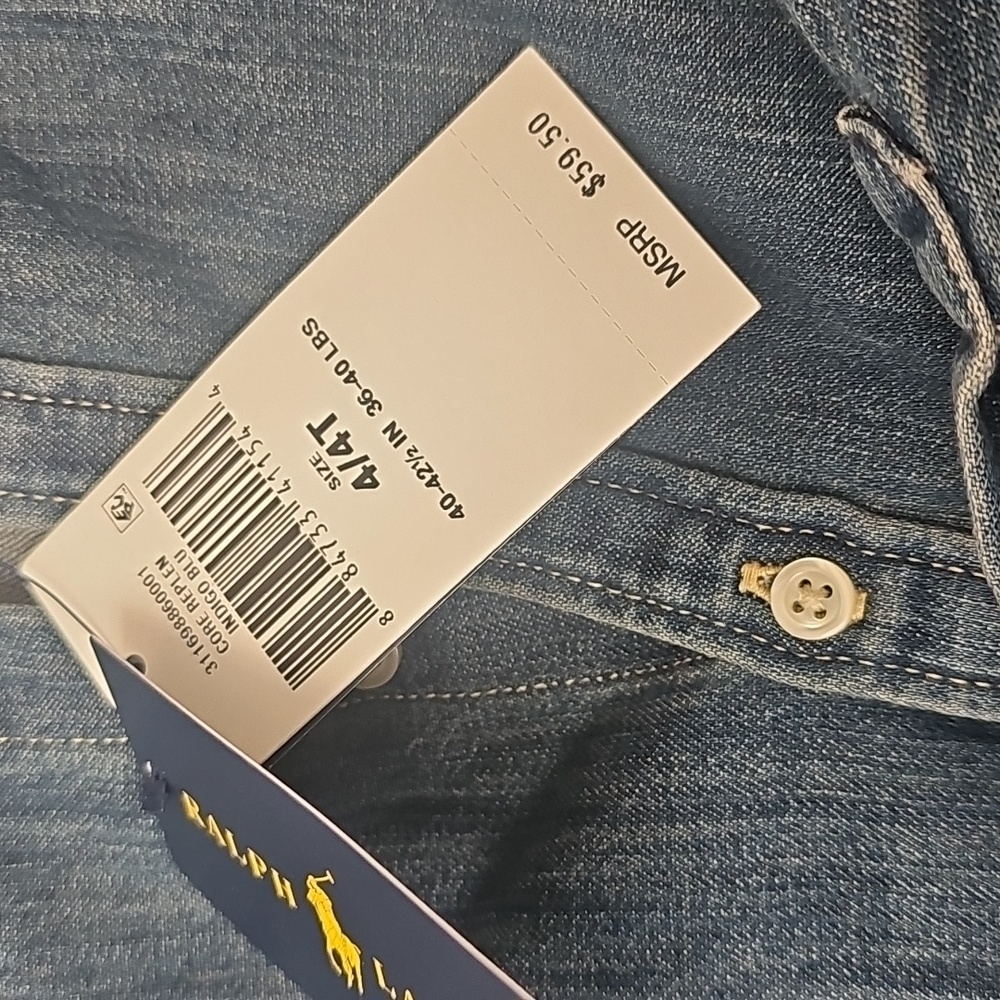 Ralph Lauren Girls Jean dress! Size 4T! NWT